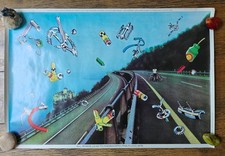 Pink Floyd All Roads Lead To Knebworth Original 1975 Poster