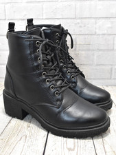 Womens Select Black Zip Up Mid Heel Ankle Boots UK 5 EUR 38