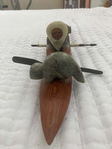 Alaska wooden kayak with three - wooden,