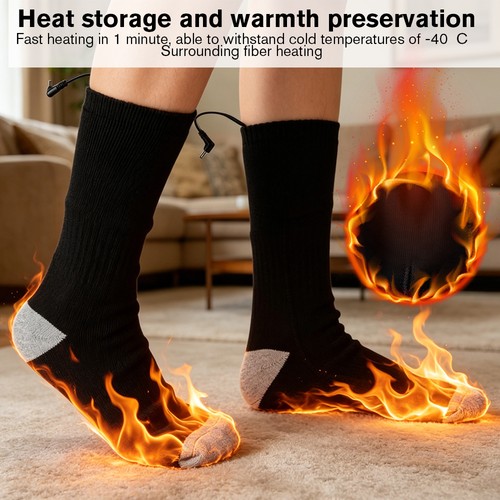 Winter electric heated socks - winter,