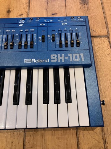 Vintage roland sh101 blue - vintage,