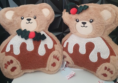 Xmas pudding bear - xmas, cushions
