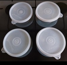 Tuperware Desert Tubs with Lids Excellent Condition Set of 4