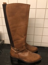 DUNE Brown Leather Knee High