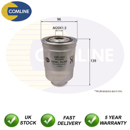 Fuel filter comline - fits, l200