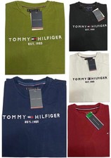 MEN'S TOMMY HILFIGER SHORT SLEEVE EMBROIDERED LOGO CREW NECK T-SHIRT