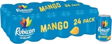 Rubicon 24 Pack Sparkling Mango Flavoured Fizzy Drink 330ml - 24 Cans, 