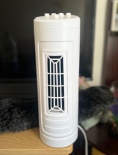SilverCrest Mini Tower Fan 30W – Space-Saving, White, Good Condition