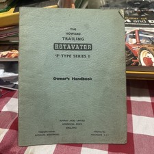 The Howard Trailing Rotavator F Type Series II Owners Manual