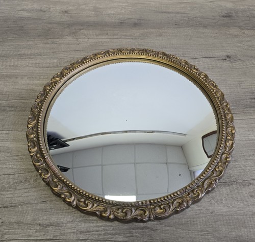 Vintage gold ornate convex - vintage,