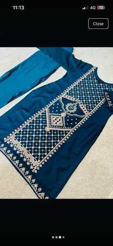 Ladies blue piece suit size - 2,