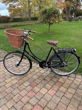 Pashley Princess Sovereign Women's Bike 20" Frame, 5 Gears, Black, Wicker Basket