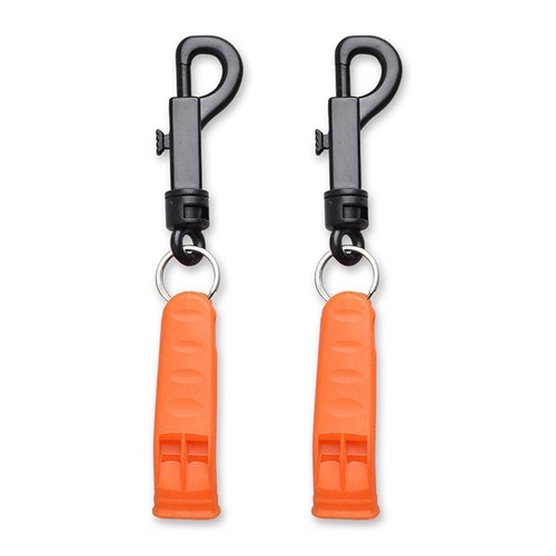 2pcs orange survival whistle - orange,