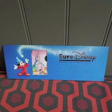 Euro Disney 1992 Park Ticket In Limited Edition Commemorate Wallet New Unused 