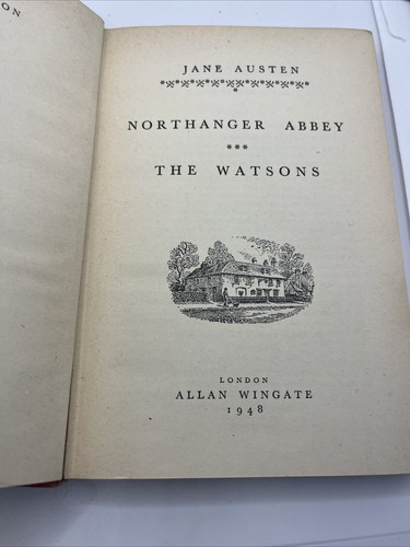 Northanger abbey the watsons - northanger,