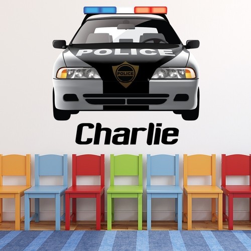 Custom name police - police, wall