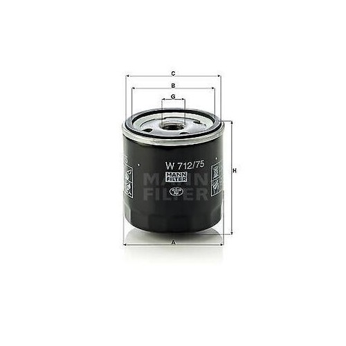 Mann filter 712 oil - mann-filter, w