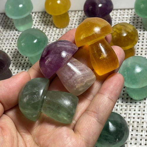 10pcs rainbow fluorite - rainbow,