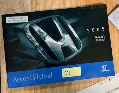 Oem honda 2005 accord hybrid - accord,