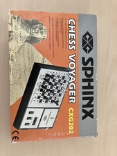 Rare Sphinx CXG 202 Chess Voyager Electronic Chess Set Boxed complete /Working