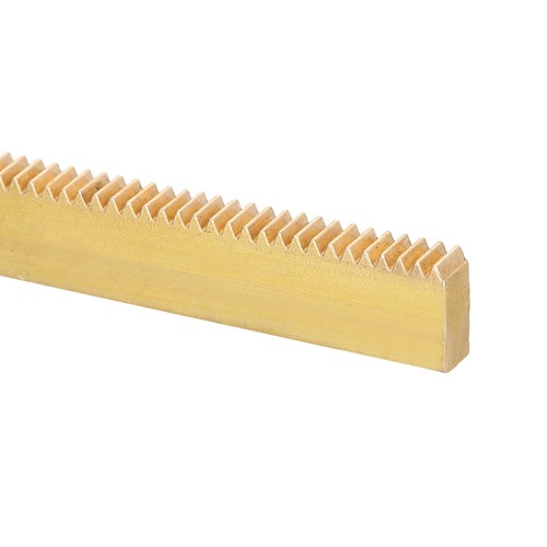 Brass gear rack module - brass, 0.5