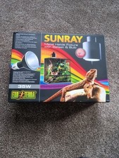 Exo Terra Sunray Metal Halide 35W Fixture With Balast, UVB Light And Heat Unit.