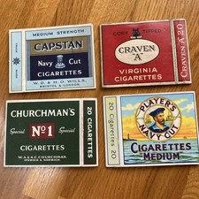 10 Various Vintage Cigarette Boxes