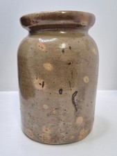 Antique 2 Qt Stoneware Jar -