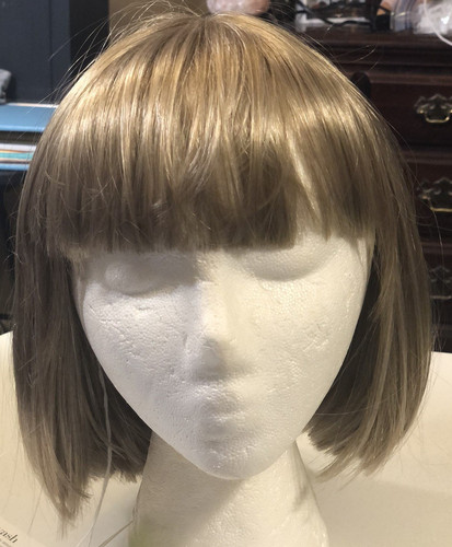 Women wig bob bangs - wig, bangs,