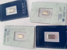 1 Gram Palladium bar PAMP (X2 Bars)