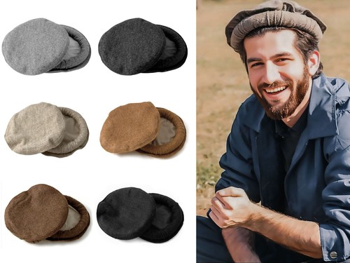 Handmade pakol cap 100 - handmade, wool