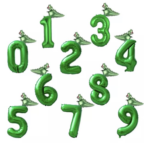 2pc foil balloons number - ",