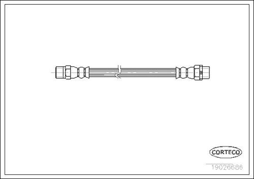 New brake hose for - new, bmw:3