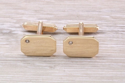Gents diamond set solid yellow - gents,