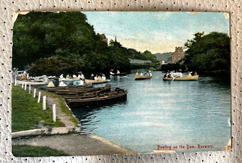 Rare rppc 1917 boating - rare,