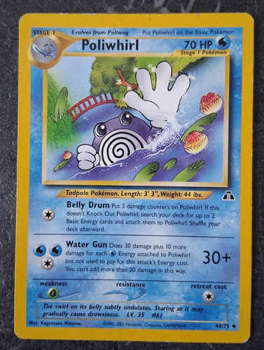 Pokemon tcg poliwhirl 75 - poliwhirl, 44/75