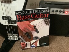 Black Full Size Bass guitar