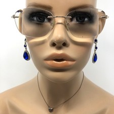 Aurora Lite 02 Glasses Frames Silver Rimless Eyeglasses Spectacles Frame Only