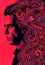 Nick Cave  Retro Psychedelic