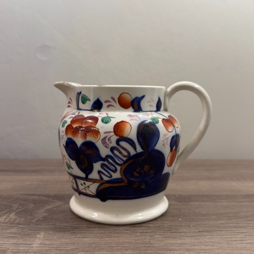 Ironstone floral jug - floral,