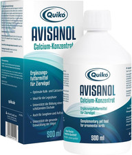 Quiko Avisanol - Calcium Concentrate 500Ml - for Pet Birds, Racing Pigeons 
