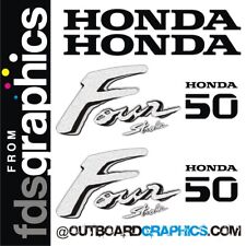 Honda 50hp 4 stroke outboard engine decals/sticker kit