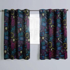 Gaming Eyelet Curtains Pair of