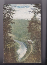 SYMONDS YAT VIEW FROM YAT ROCK RAILWAY LINE/TRAINGOOD MINOR CORNER BUMP POSTCARD