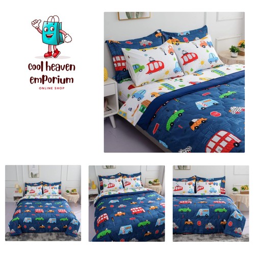 Cartoon cars comforter set bed - cars,
