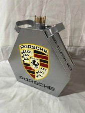 Porsch Triangle Petrol Can Brass Cap Decorative Oil Can, tool Vintage Style
