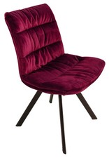 Pair of Paloma Velvet Dining Chairs, in Three Colour Choices