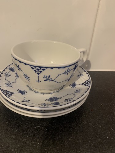 Blue denmark cup - blue, saucers