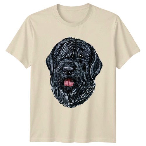 Black russian terrier art - terrier,