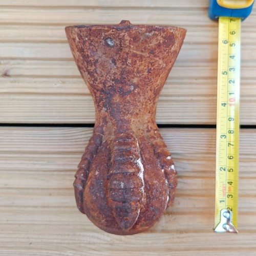 Antique cast iron ball - iron,